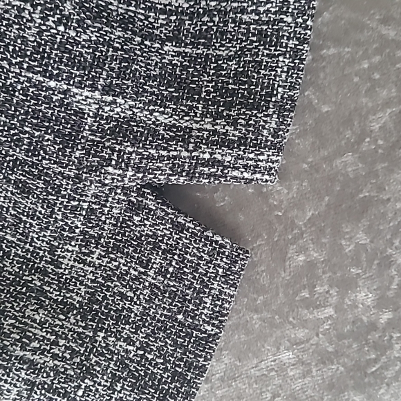 cleo, Size 14 Petite, Straight Leg Trousers with Slimming Panel, Black and White - Picture 5 of 7